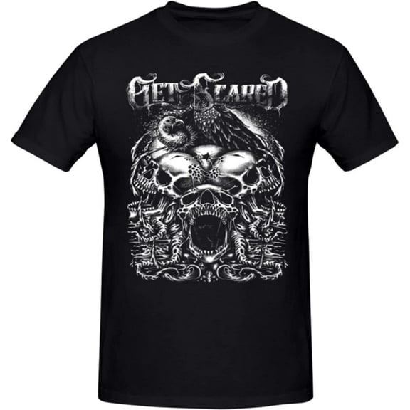 Retro Style Get Scared Band Shirt Black Unisex S-5XL 1K0181