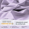 thumbnail image 6 of LuxClub California King Bed Sheet Set, Deep Pocket, Wrinkle Resistant, Lavender, 4 Piece, 6 of 9