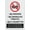 Warning Sign 2, variant on No Smoking Cylinder Storage Area With Icons Sign 8"x12" Rust Free Aluminum - UV Printed Outdoor Yard Sign for Home Business Driveway Alert, Cylinder Smoking Sign