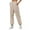 Beige, variant on Seductiva Plus Size Pants for Women Women's Thin High Waisted Loose Sweatpants Comfortable High Waisted Pants with Pockets Casual Sweatpants Women's Casual Plus Size Pants