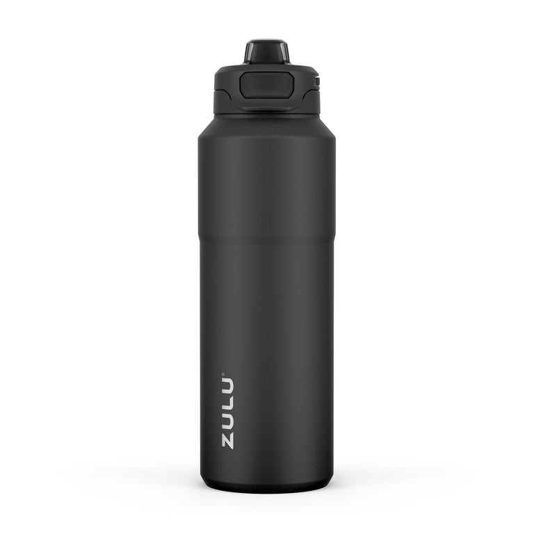 ZULU Powerfill 40oz Stainless Steel Water Bottle, Black photo 1