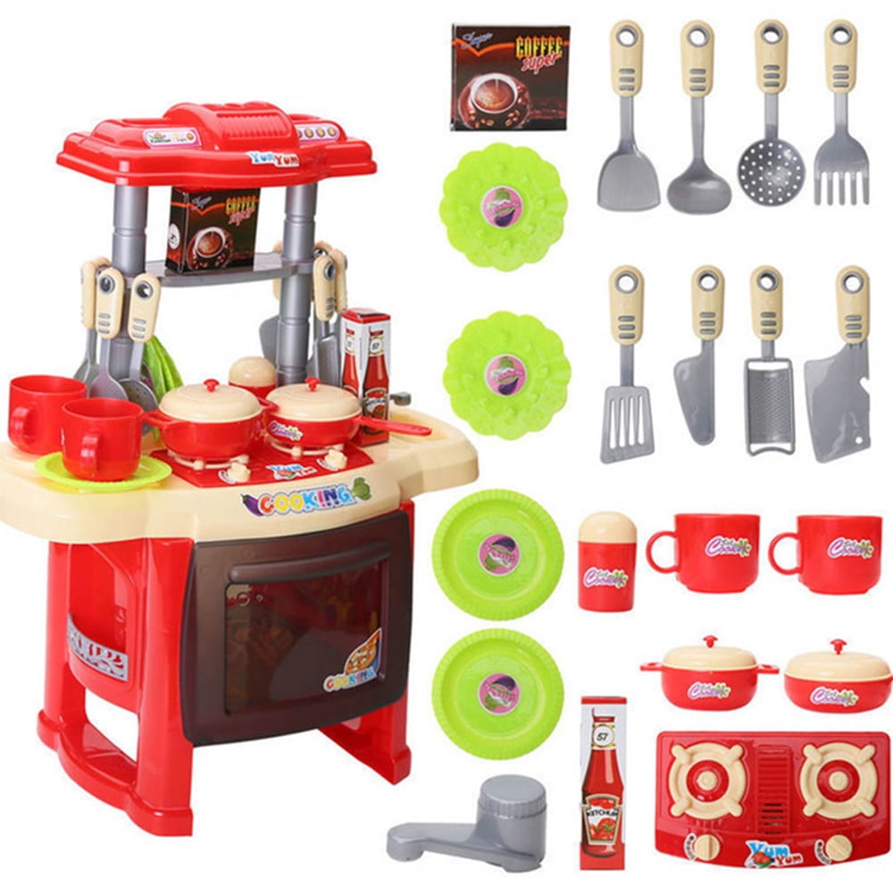 Everso Kids Kitchen Set Children Kitchen Toys Large Kitchen Cooking Simulation Model - Walmart.com
