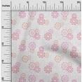 thumbnail image 2 of oneOone Silk Tabby White Fabric Floral Quilting Supplies Print Sewing Fabric By The Yard 42 Inch Wide, 2 of 4