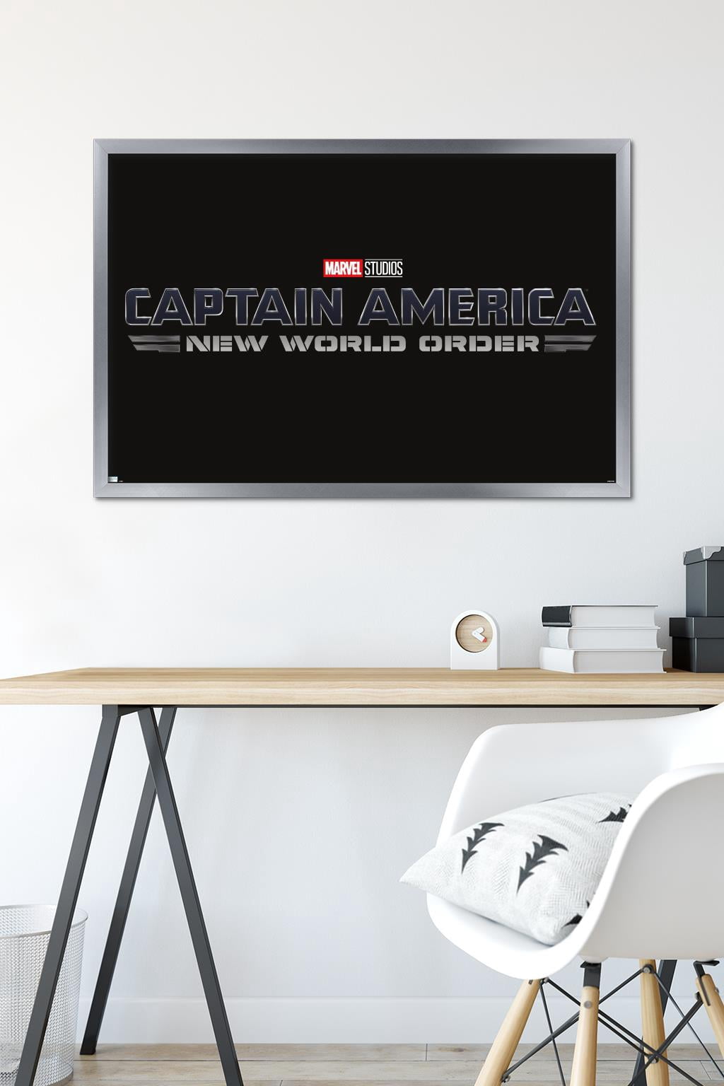 Marvel Captain America: New World Order - Logo Wall Poster, 22.375" x 34" Framed