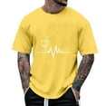 thumbnail image 1 of Tops para hombre, blusas y camisas de manga corta con cuello redondo para hombre, camisetas casuales con estampado de moda para hombre, blusa de manga corta, blusa de poliéster para hombre., 1 of 5
