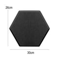 thumbnail image 6 of OIUR 12Pcs Hexagon Soundproof Wall Panel Self-Adhesive Sound Absorbing High Density Thick Acoustic Foam Panel Home Studio Noise Reduction Wall Panel, 6 of 7