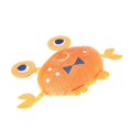 thumbnail image 3 of 1PC Plush Dog Toys Cartoon Crab Dog Squeaky Toys Dog Supplies (Orange), 3 of 3