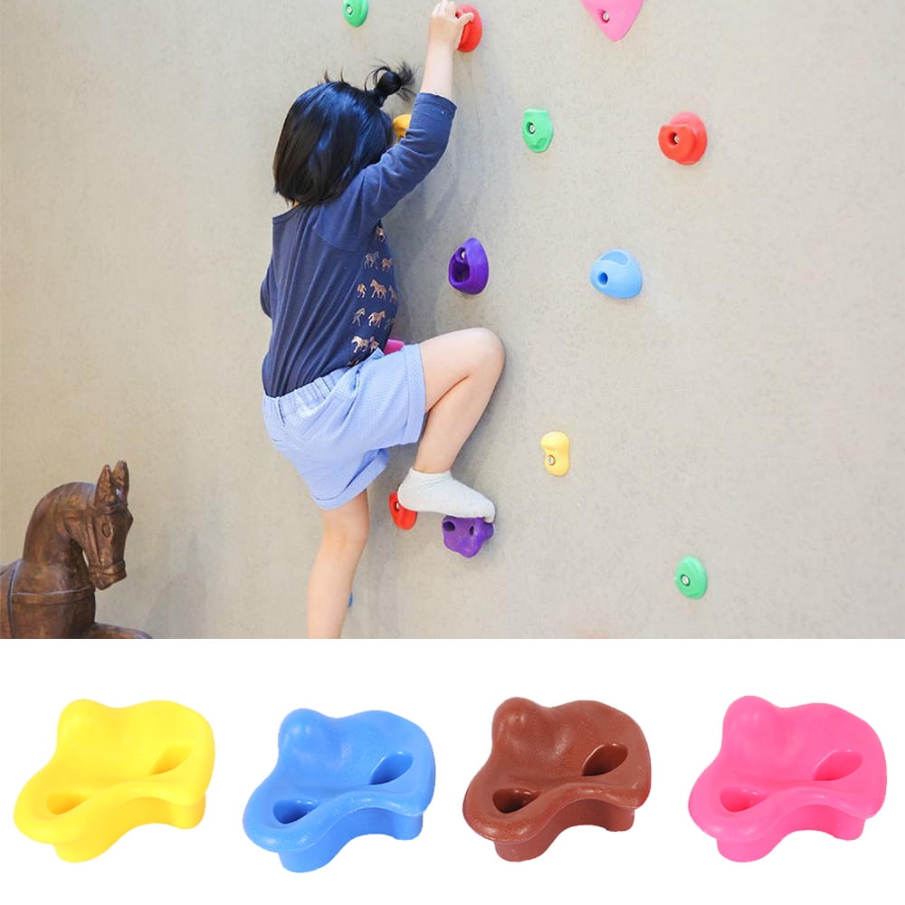 10 Textured Resin Rocks Holds Wall Grab Grip 80mm Climbing Stones not Plastic 