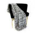 thumbnail image 3 of Plutus Brands PBSF1522-102x116 102 x 116 in. Wild Rabbit Faux Fur Luxury Throw Blanket, Silver, 3 of 3