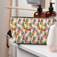 thumbnail image 5 of Picia Hawaiian Pineapples And Hibiscus Flowers Printed Leather Travel Toiletry Bag,Cosmetic Organizer, Makeup Travel Bag, Durable Travel Pouch, Compact Toiletry Bag, Travel Accessories, 5 of 6