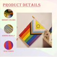 thumbnail image 4 of 200 Pack Intersex Progress Gay Pride Stick Flag Small Mini Rainbow Hand Held LGBTQ Flags,5x8 Inch,200x small Rainbow stick flags,Photo Color, 4 of 6
