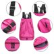 thumbnail image 3 of Mochila con cordón impermeable con compartimento para zapatos, bolsas con cordón seco y húmedo para hombres, mujeres, gimnasio, yoga, compras, natación, color rojo, 3 of 8