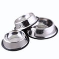 thumbnail image 3 of Reheyre Stainless Steel Non-Slip Pet Feeding Food Bowl Dish - Durable - for Dog Cat, 3 of 8