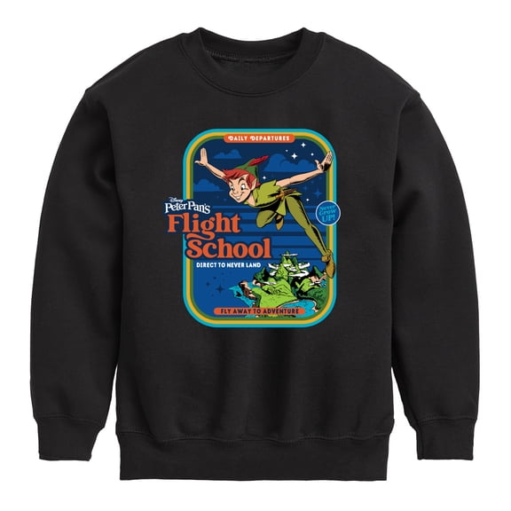 Disney - Peter Pan - Flight School - Fly Away to Adventure - Toddler And Youth Crewneck Fleece Sweatshirt