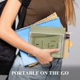 thumbnail image 4 of NiHome Flat Water Bottle for Purse 25oz, A5 Water Bottle Plastic 750ml, Book Shaped Water Bottle Portable for Travel, Leak-Proof & BPA Free, Square Water Bottle Flat for Bag, Transparent, 4 of 8
