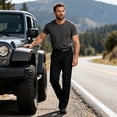 thumbnail image 2 of Youthup Men's Water-Resistant Cargo Joggers - 5000mm Waterproof Quick-Dry Athletic Pants for Hiking & Outdoor Activities, 2 of 11