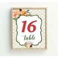 thumbnail image 4 of Darling Souvenir Polka Dot Bracket Style Elegant Table Numbers DIY Wedding Table Cards-4" x 6" (1 to 40), 4 of 4