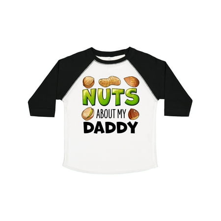 

Inktastic Nuts About My Daddy Peanut Almond Pistachio Gift Toddler Boy or Toddler Girl T-Shirt
