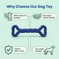 thumbnail image 4 of Dog Chew Toys for Aggressive Chewers, Likaty Indestructible Dog Toy Puppy Chew Teething Toys for Large Medium Small Dogs,Blue, 4 of 7