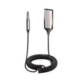 thumbnail image 1 of Bluetooth 5.3 Car Receiver Adapter, Hands-Free Auto Kit with Aux Audio 3.5mm Jack, Wireless Music Streaming & Calls, Clear Sound Quality, USB Powered, Compact Black, 1 of 8