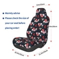 thumbnail image 2 of Picia Rose Flowers Print Waterproof Sweating Car Seat Cover for Post Gym Workout, Running, Beach and Hiking, Universal Fit Anti-Slip Bucket Seat Protector, 2 of 5
