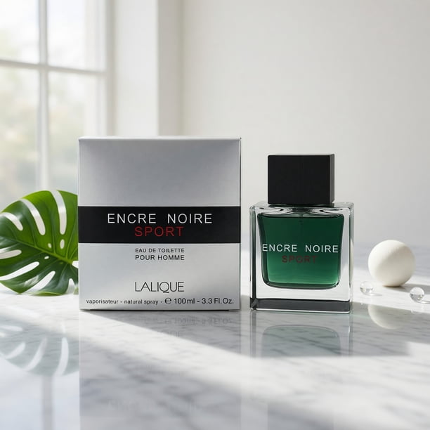 Lalique Encre Noire Sport Eau De Toilette Spray for Men 3.3 oz