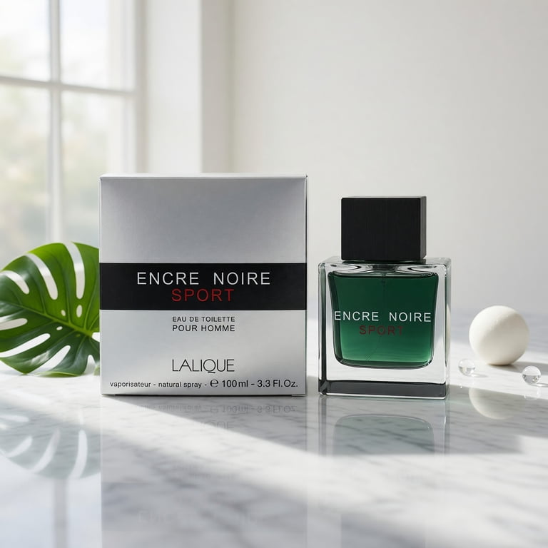 Lalique Encre Noire Sport Eau De Toilette Spray for Men 3.3 oz