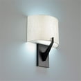 thumbnail image 2 of WAC Lighting Fitzgerald 8" 1-Light LED 2700K Aluminum Wall Sconce in Black, 2 of 3
