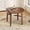 Brown, variant on Euroco 42" Extendable Round Dining Table for 2–4, Farmhouse Folding Dining Table with Wood Frame for Small Apartments,Dining Areas,Space-Saving,Brown