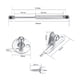 thumbnail image 4 of 4 Pistones Amortiguador Gas Tope Puerta Para Alacena Cocinas PLATA 150N, 4 of 5