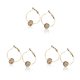 thumbnail image 4 of Pendientes de aro de cristal Sonducket joyería de moda regalo personalizado Cuenta Dorada, 4 of 6