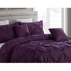Empire Home 7 Piece Nadia Purple King Size Oversized Elegant
