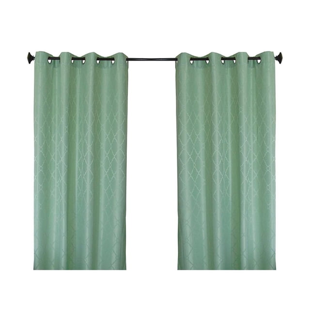 Cortina Deco 140 x 220 cm Room Darkening Verde Kingd