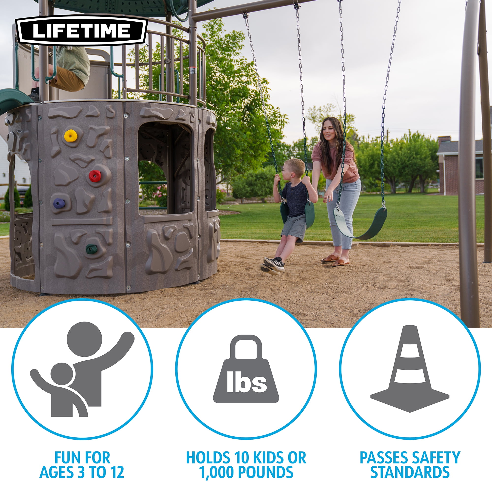 Lifetime adventure tower playset hot sale walmart