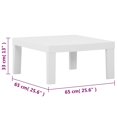 thumbnail image 5 of vidaXL Garden Lounge Table Plastic White, 5 of 5