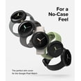 thumbnail image 3 of Ringke Slim Edge [Anti-Yellowing Material / 2 pack] Compatible with Google Pixel Watch (2022) Case for Minimalist, Solid Protector Transparent Cover - Clear + Matte Black, 3 of 9