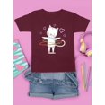 thumbnail image 3 of Lovely Kitten W Toy Hoop T-Shirt Juniors -Image by Shutterstock,  Medium, 3 of 4