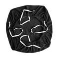 thumbnail image 4 of Funda para silla de oficina, funda para asiento de silla, extraíble, fácil de colocar, elástica para comedor. Negro, 4 of 9