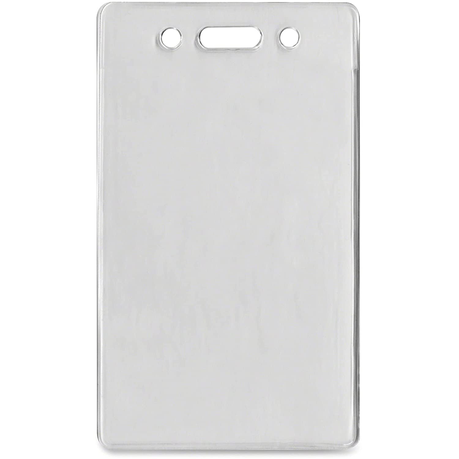 ADVANTUS Proximity Badge Holder, Vertical, 2-3/8 x 4-3/8 Insert Size, Clear, 50 per Pack (75451)