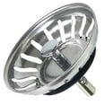 thumbnail image 1 of Rostfritt stål sil korg diskbänksavlopp slitsar avloppsplugg för Blanco diskbänk 79mm Dz, 1 of 5