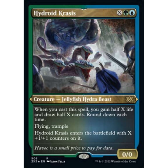 MtG Double Masters 2022 Rare Hydroid Krasis (Etched Foil-Only Cards) #506