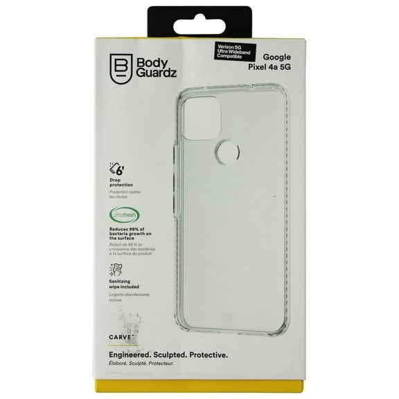 BodyGuardz Carve Series Case for Google Pixel 4a 5G - Clear