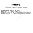 thumbnail image 2 of Transit Auto Front Rear Wheel Hub Bearings Assembly Coated Disc Brake Rotors and Ceramic Pads Kit (10Pc) for Car Acura TL - Left Right Side (Driver Passenger) KBB-118046, 2 of 10
