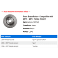 thumbnail image 2 of Front Brake Rotor - Compatible with 2016 - 2017 Honda Accord, 2 of 2