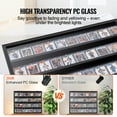 thumbnail image 4 of VEVOR 36 Graded Sports Card Display Case, 30.5x24.3x2.1 in, Baseball Card Display Frame with 98% UV Protection Clear View PC Glass, Lockable Wall Cabinet for Football Basketball Hockey Trading Card, 4 of 9