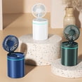 thumbnail image 2 of Water Spray Fan Mist Adjustable Office Bedroom Desktop Keep cool: Handheld Personal Small Humidifier Outdoor Sports Travel Cooling Green, 2 of 9