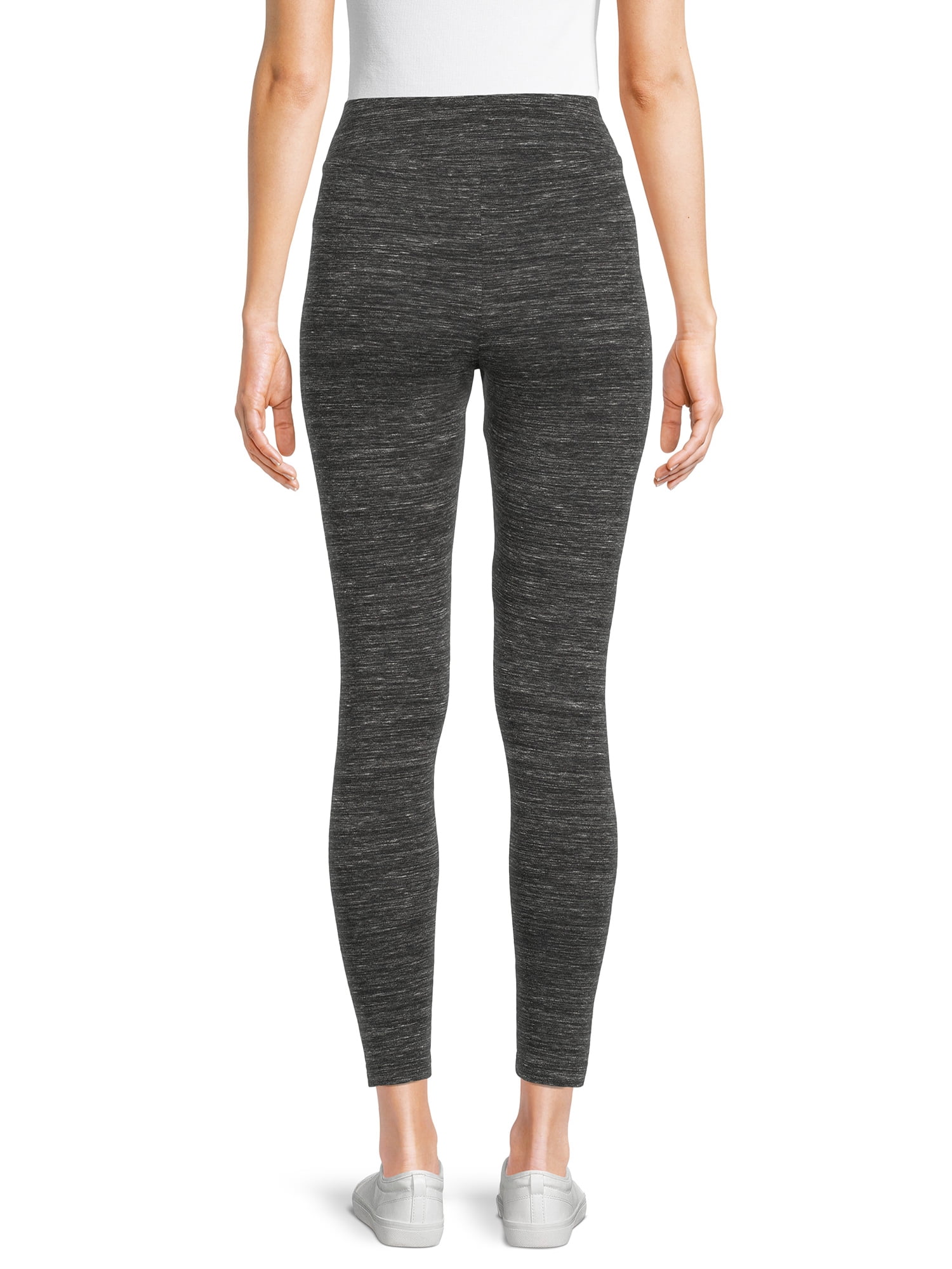 Time and Tru Women's High-Rise Ankle Knit Leggings, Available in 1, 2, and 3-Packs, 27" Inseam, Sizes S-XXXL