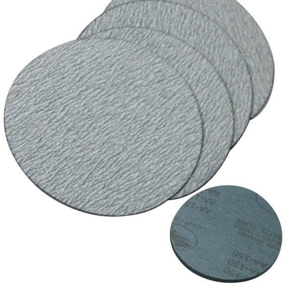 Ikon Motorsports Compatible with 10PC 5Inch 127mm 150 Grit Auto Sanding Disc No Hole Sandpaper Sheets Sand Paper