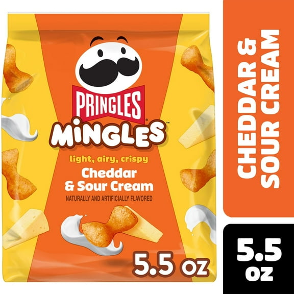 Pringles Mingles Cheddar and Sour Cream Puffed Snacks - 5.5 oz - Pack of 2