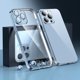 thumbnail image 1 of Protector De Lente De Lujo Morado Profundo Funda De Silicona Transparente Para iPhone 11 12 13 14 Pro Max 14 plus Color Plateado Suave Superfina Cubierta De La Cámara A Prueba De Golpes, 1 of 4